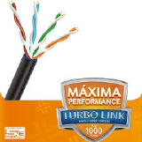 LAN EXPERT TURBO LINK UTP PRETO 4 PARES (cabo de rede) por metro